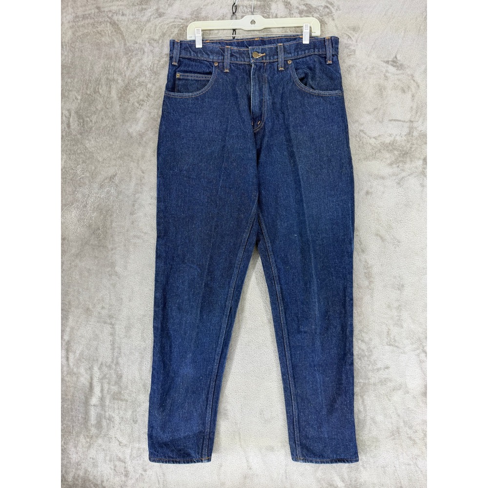 Prison Blues Jeans Mens 36x36 Relaxed Fit Dark Wash Denim Heavyweight USA EUC